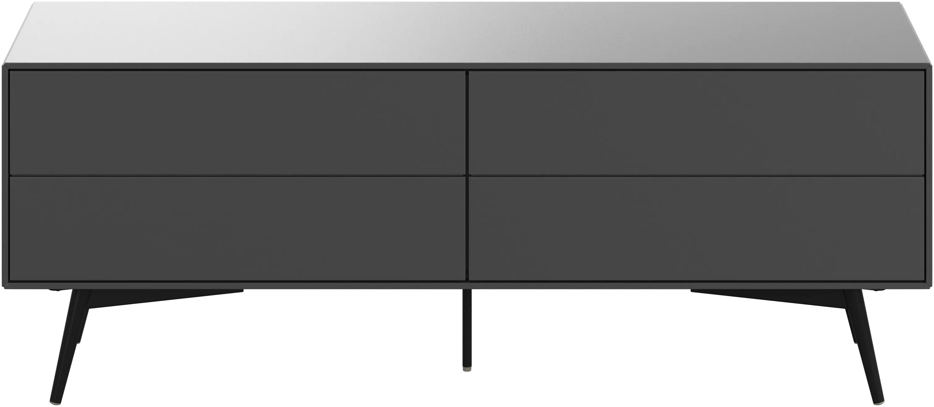 Fermo media unit with drop-down doors